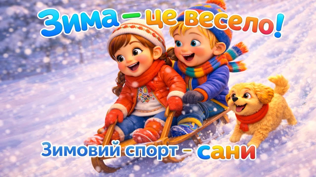 Зима - це Весело! Зимові Види Спорту для Дітей | Розумні Веселята