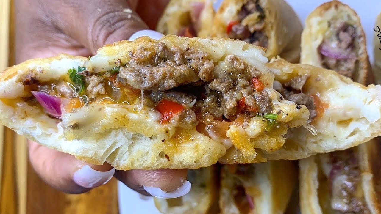 Fried Bakes stuffed with Chopped Cheese|| MUST TRY