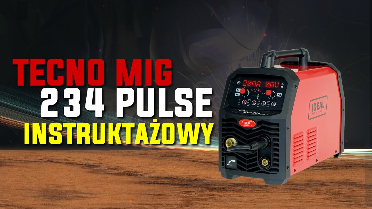 IDEAL - TECNO MIG 234 PULSE - obsługa źródła (także 232 oraz 254/2 PULSE)