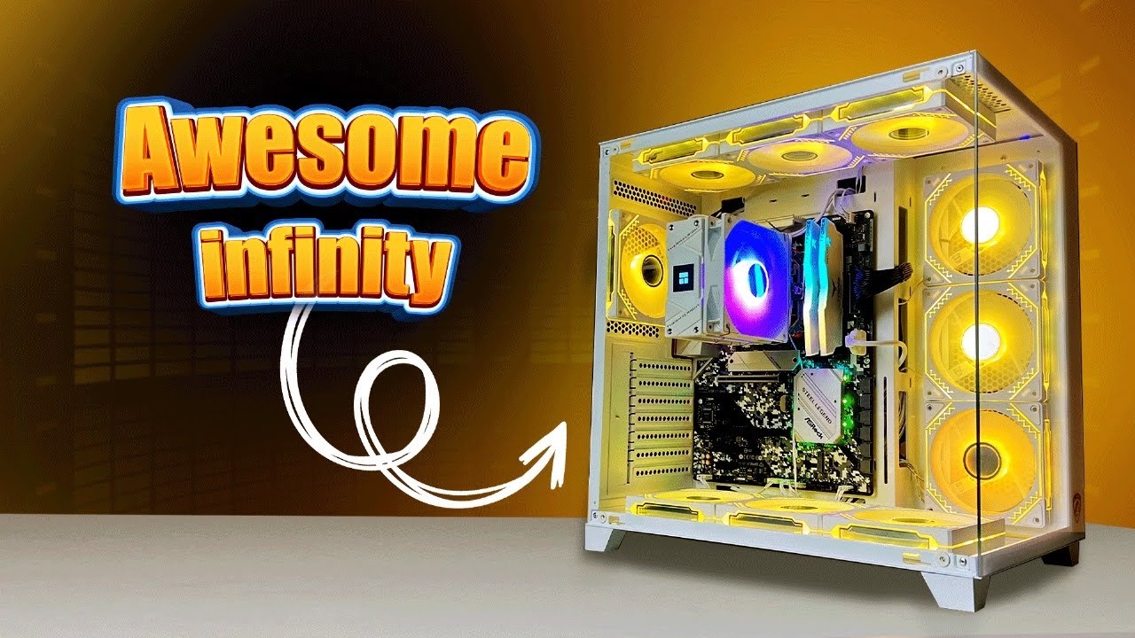 AWESOME Casing! PC Power Iceberg V3 Infinity with 10 Infinity fan for Pro RGB lover | new case 2025