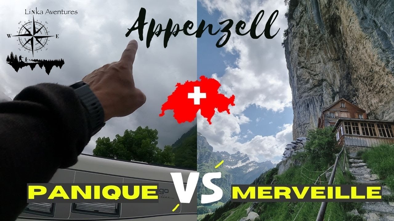 Suisse en camping-car en Appenzell sur un spot... INCROYABLE!
