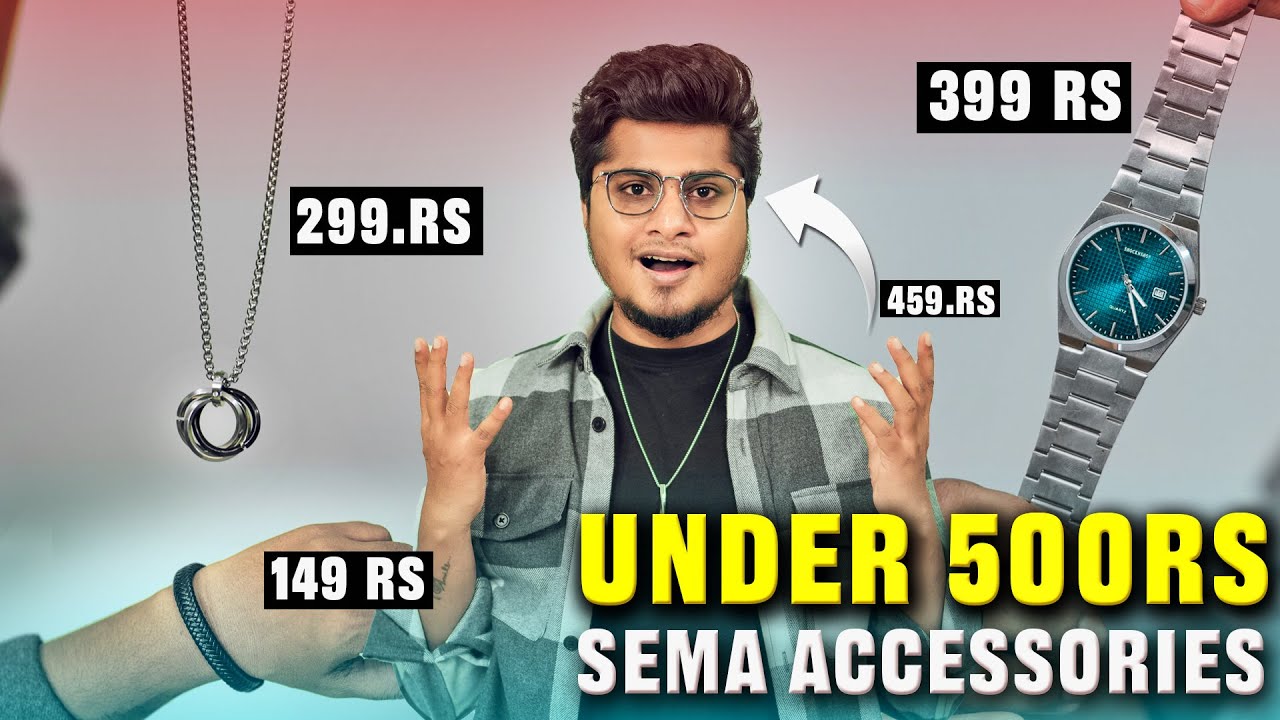 I Ordered ALL Accessories From AMAZON  | 150 - ₹500 Rs| Mens Budget Haul (12 GEMS!!)
