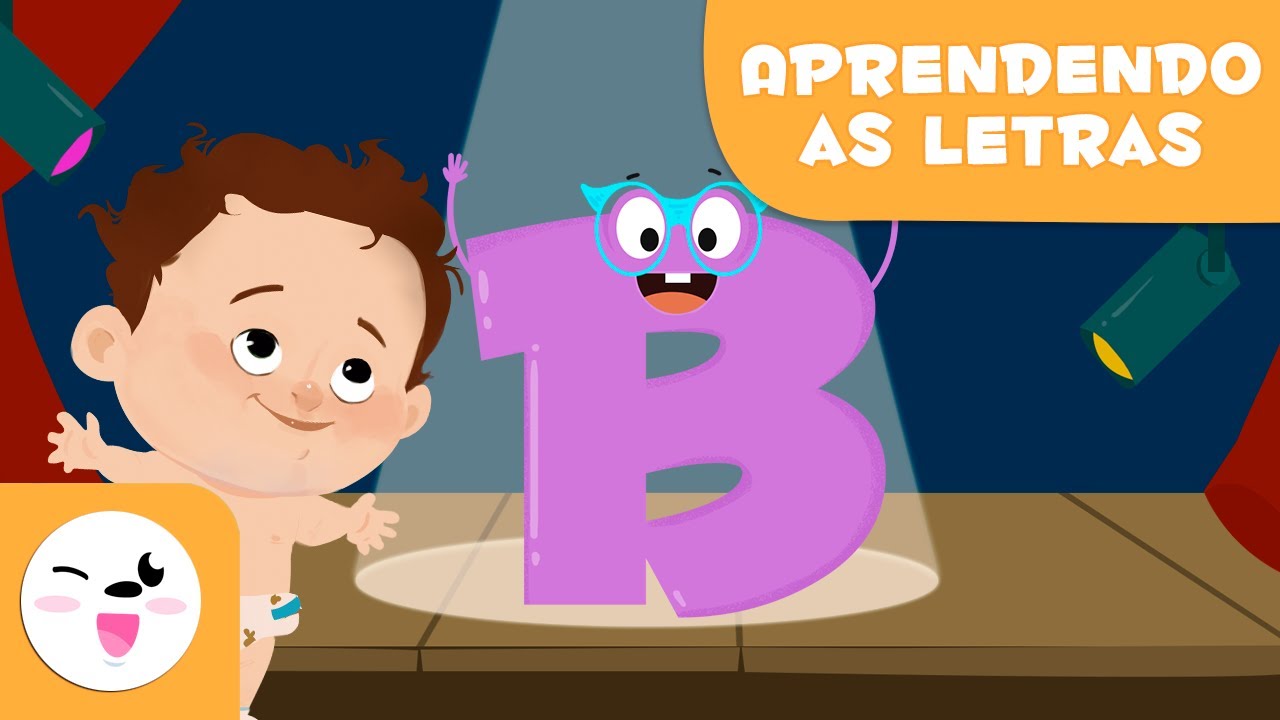Aprenda a letra B 👶🏼🕺🏼  Vídeo educativo para aprender a falar e a escrever as consoantes