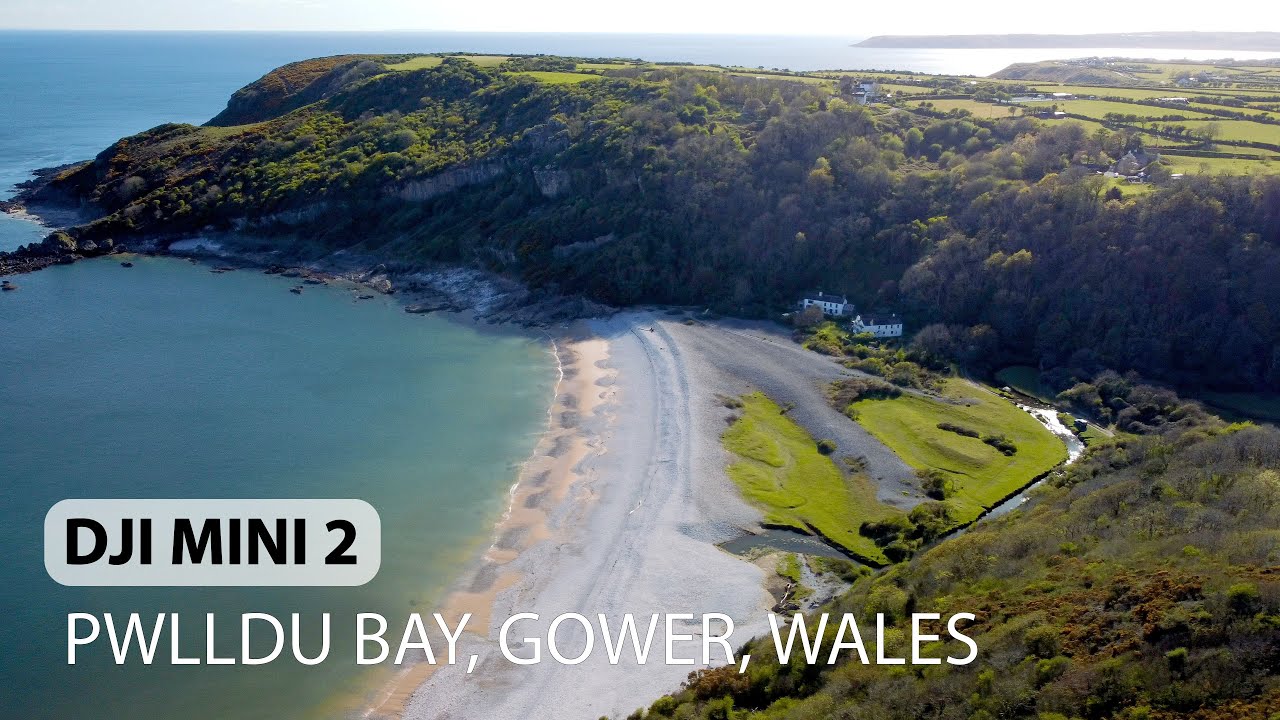 Pwlldu Bay, Gower, Wales - DJI Mini 2 4K Drone Video