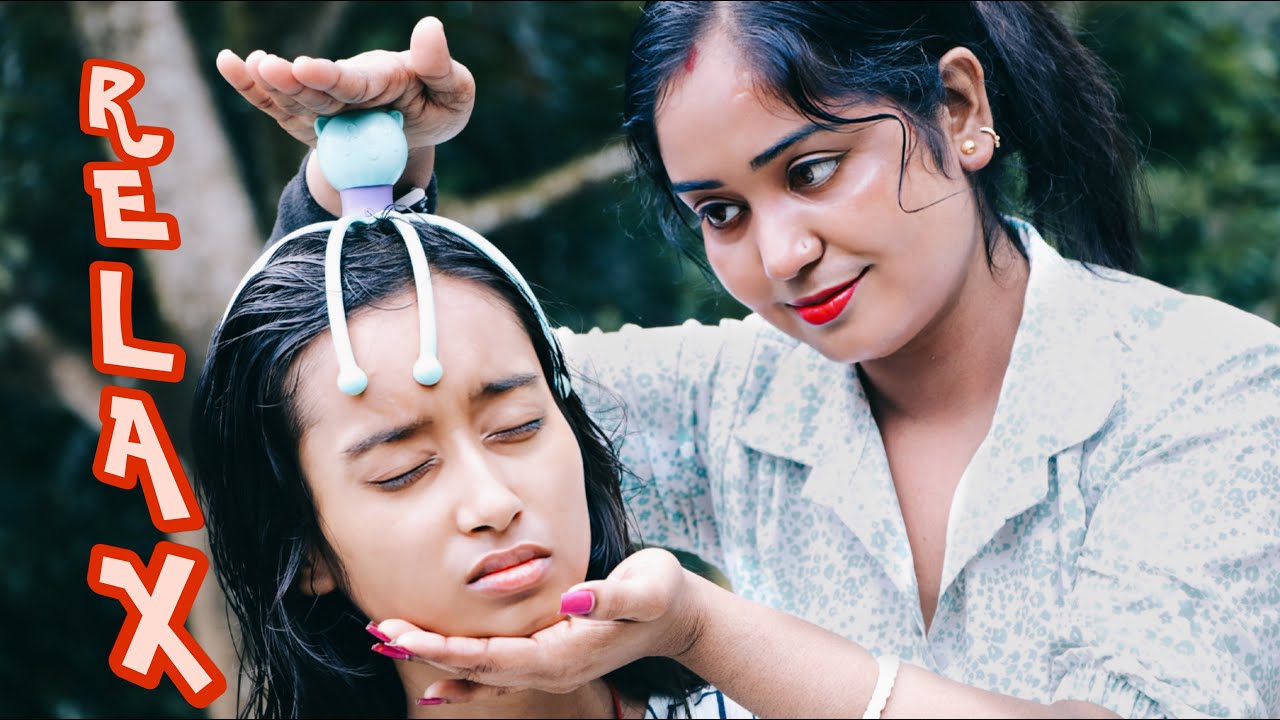 Female To Female Head and Neck Massage | Loud Neck Cracks | Oil Head Massage | Moral Of ASMR