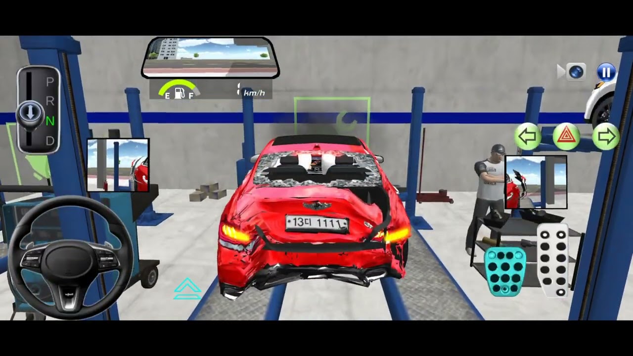 Car repair, car wash, fuel refill,  Parking - 3D Driving Class Simulator -Driving Games Android Game