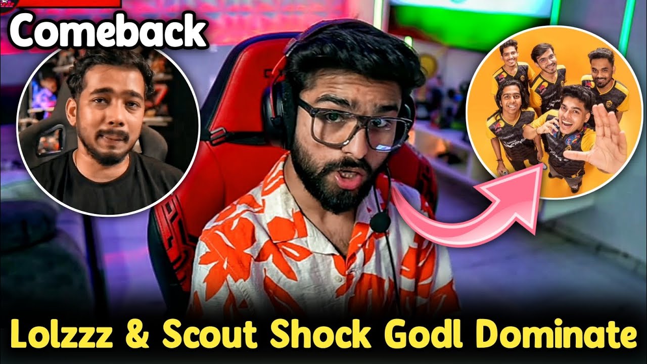 Godl BGIS Round 4 Qualified 💛 Lolzzz & Scout Shock Godl Dominate 😱 Godl Player Improve Synergy 😳
