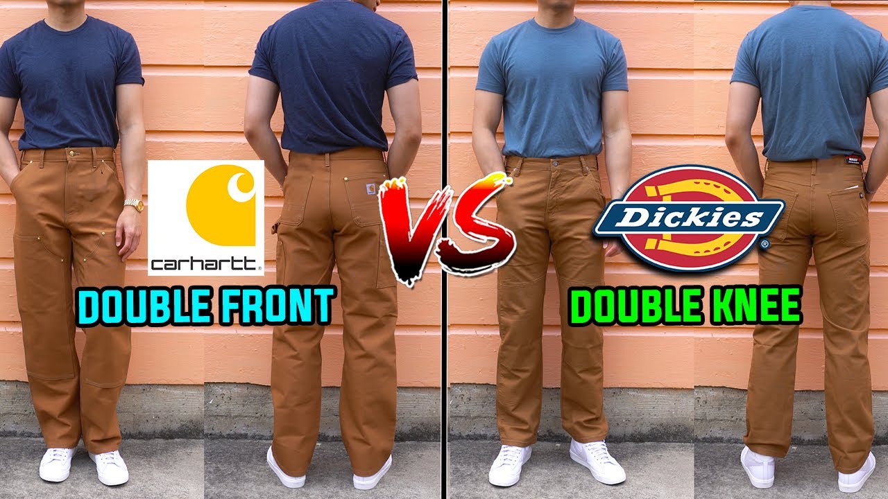 Что лучше? | Рабочие брюки Carhartt Double Front против Dickies Double Knee (обзор + сравнение)