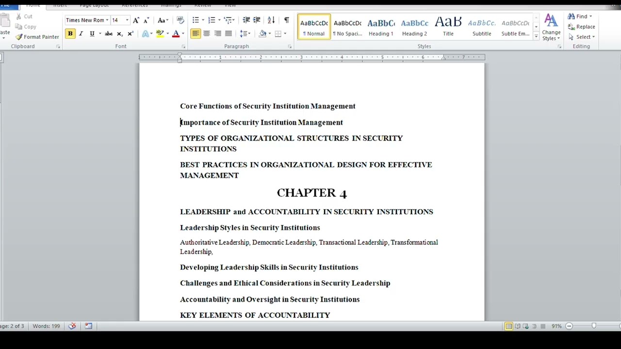 Introduction to Security Instructions Management Course