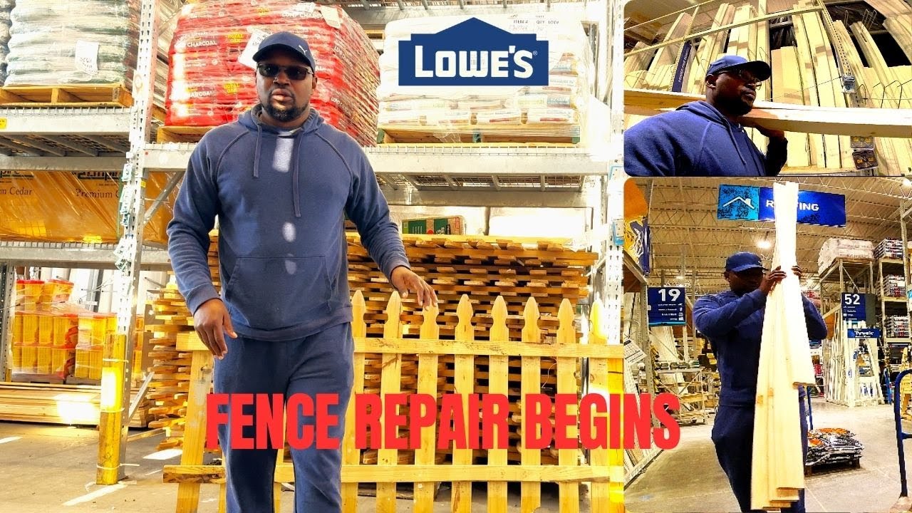 Finally Shopping for Storm Damage Fix at Lowe&rsquo;s | DIY Fence Repair | Kenyan in Small-Town USA 🇺🇸🛠️