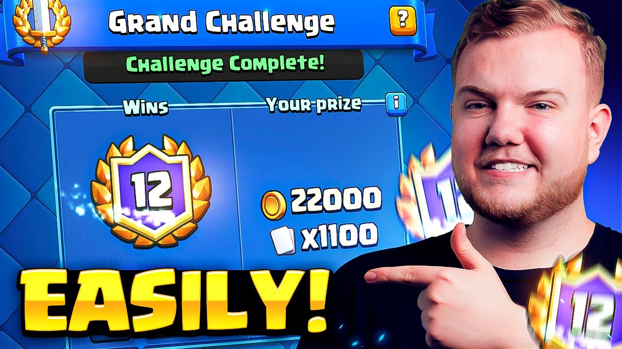 HOW TO WIN YOUR FIRST GRAND CHALLENGE IN CLASH ROYALE!