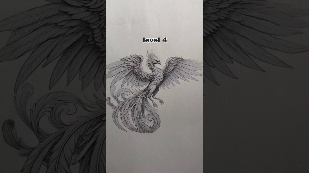 5 Levels of Phoenix Drawing: How to Draw