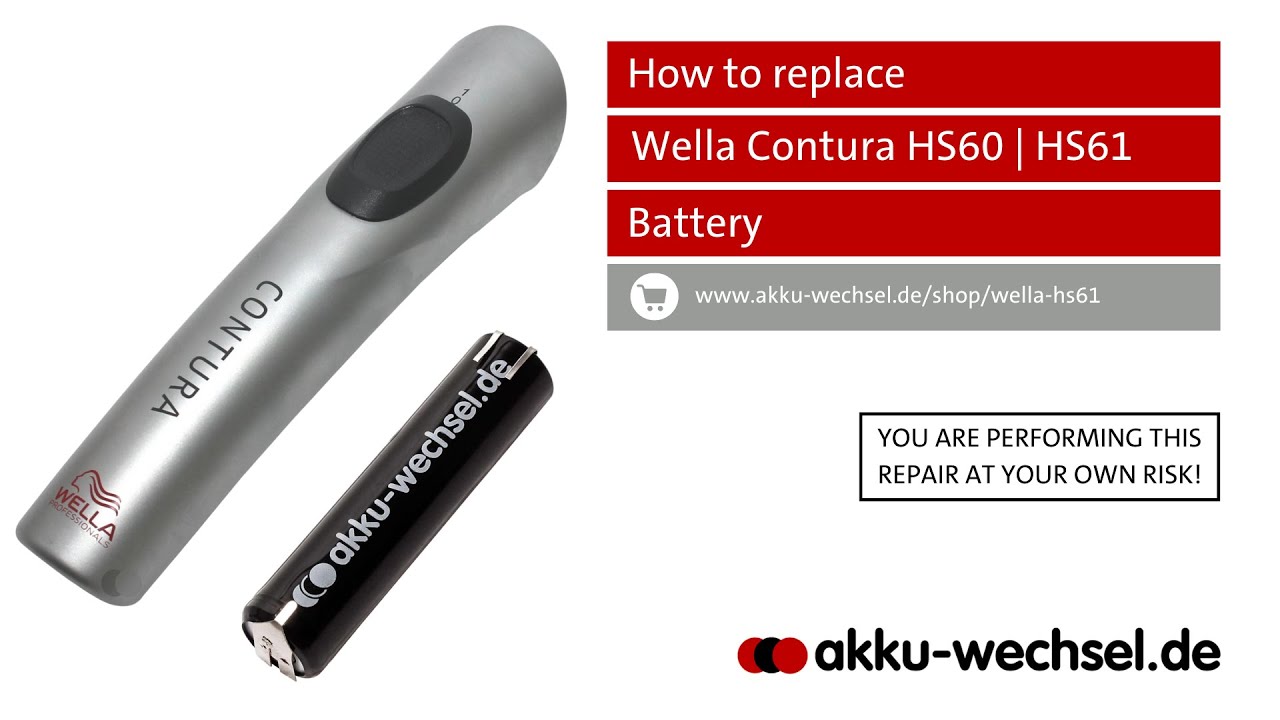 🔋 Akku-Wechsel bei Wella Contura HS60 | HS61 Haarschneidemaschine – Anleitung und Tipps