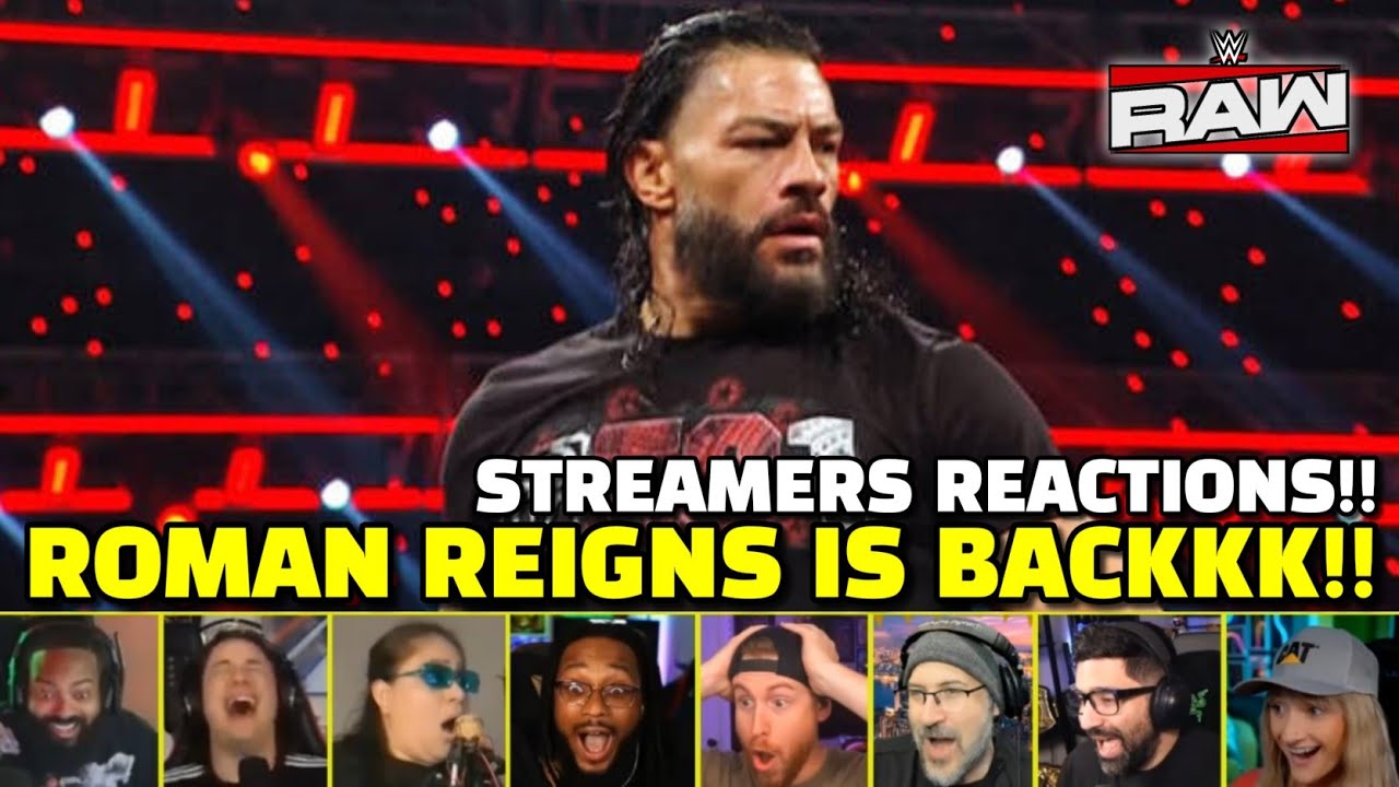 Роман Рейнс возвращается на RAW: подборка реакций стримеров | WWE RAW 14 июля 2025 г.