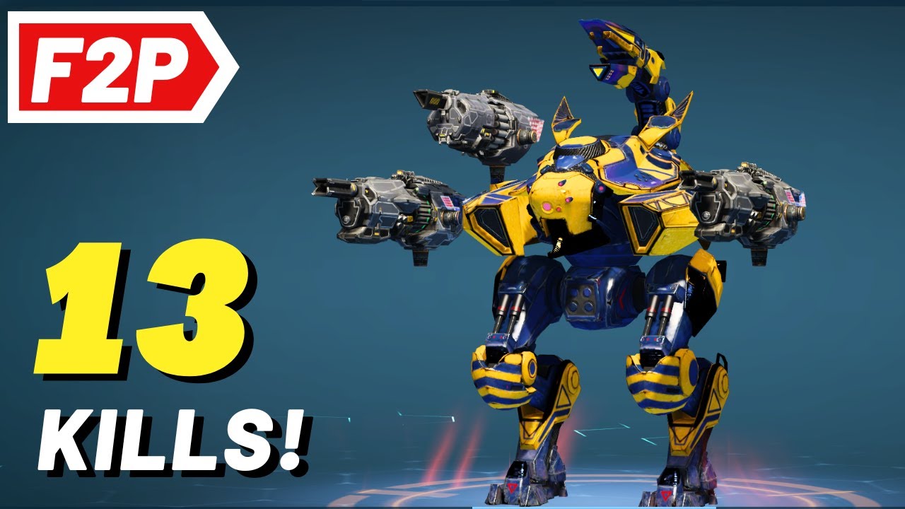 Scorpion and Luchador makes 13 Kills - War Robots Free to Play Gameplay (No Commentary) WR F2P