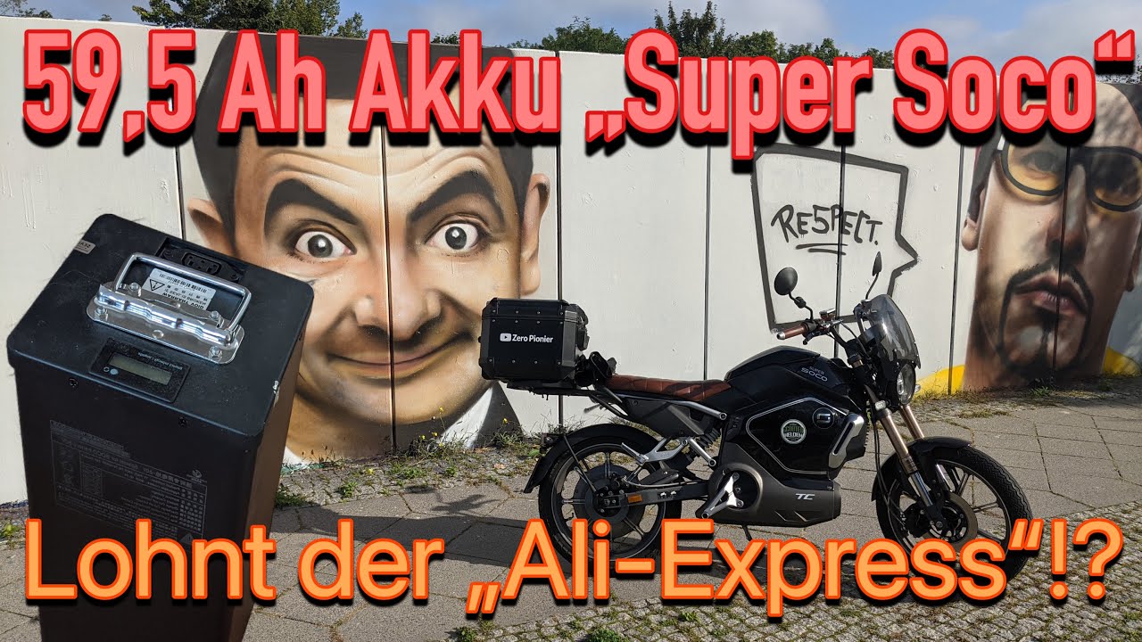 ALLES über Super SOCO Akku (59,5 Ah) von Ali-Express: Produktion, Preis, Reichweite & App /TS TSX TC