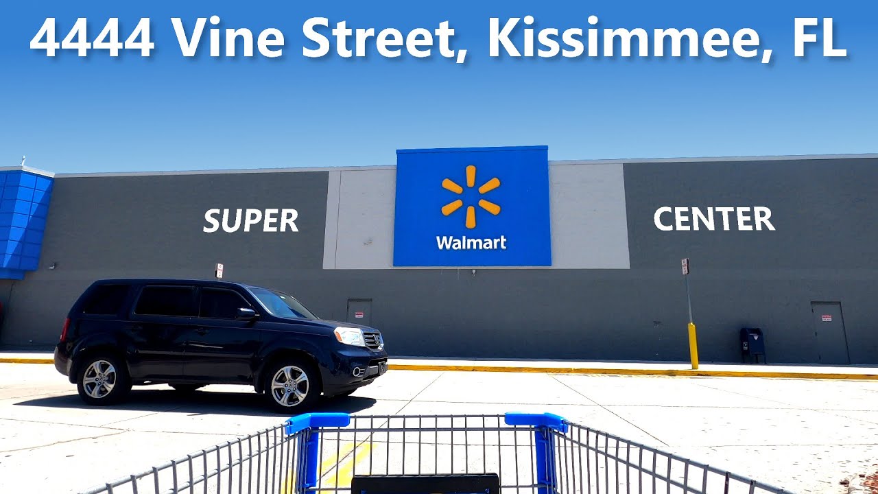 Shopping at Walmart Supercenter at 4444 Vine Street in Kissimmee Florida - Store 817