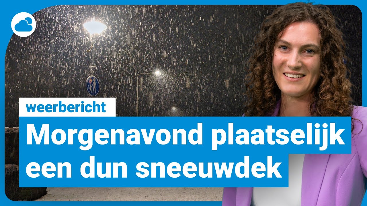 Weerbericht: laagje sneeuw na zonnige dag