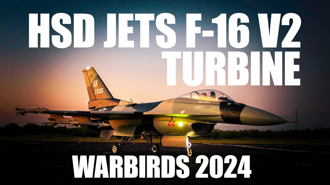WARBIRDS 2024 HSD F-16 V2 TURBINE JET = FRESNO RC MODELERS CLUB