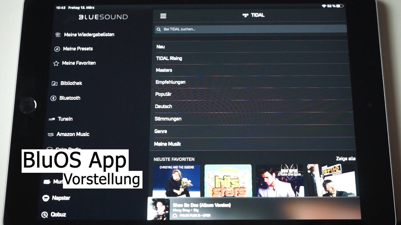 Bluesound App - Grundfunktionen der BluOS App