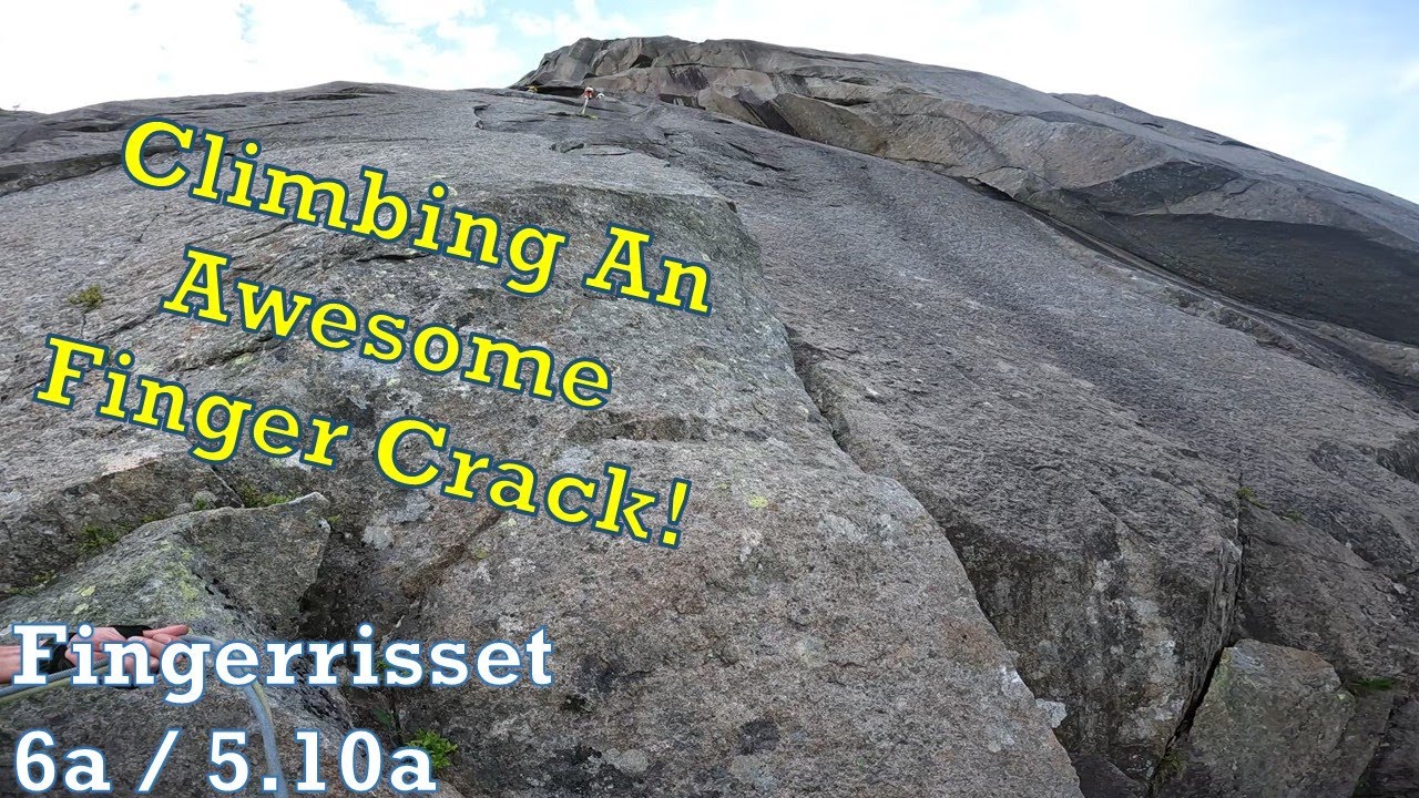 Climbing An Awesome Finger Crack - Fingerrisset (6a / 5.10a)
