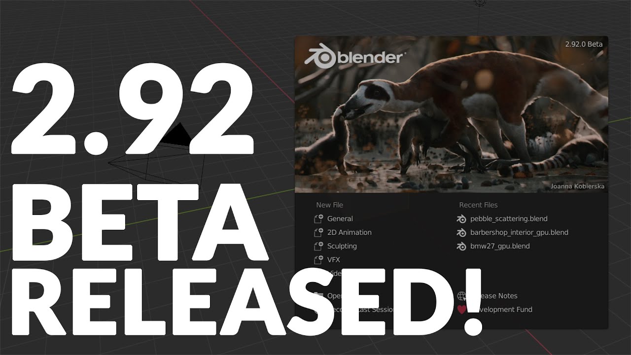 Blender 2.92 Beta RELEASED! - New & Missing Features!