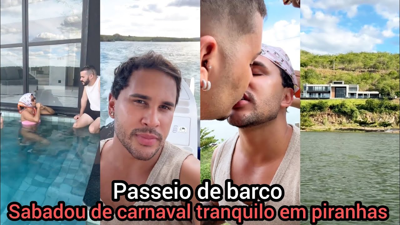 Lucas Guimarães mostra um Carlinhos Maia fofo e faza passeio de barco - Carnaval sem folia