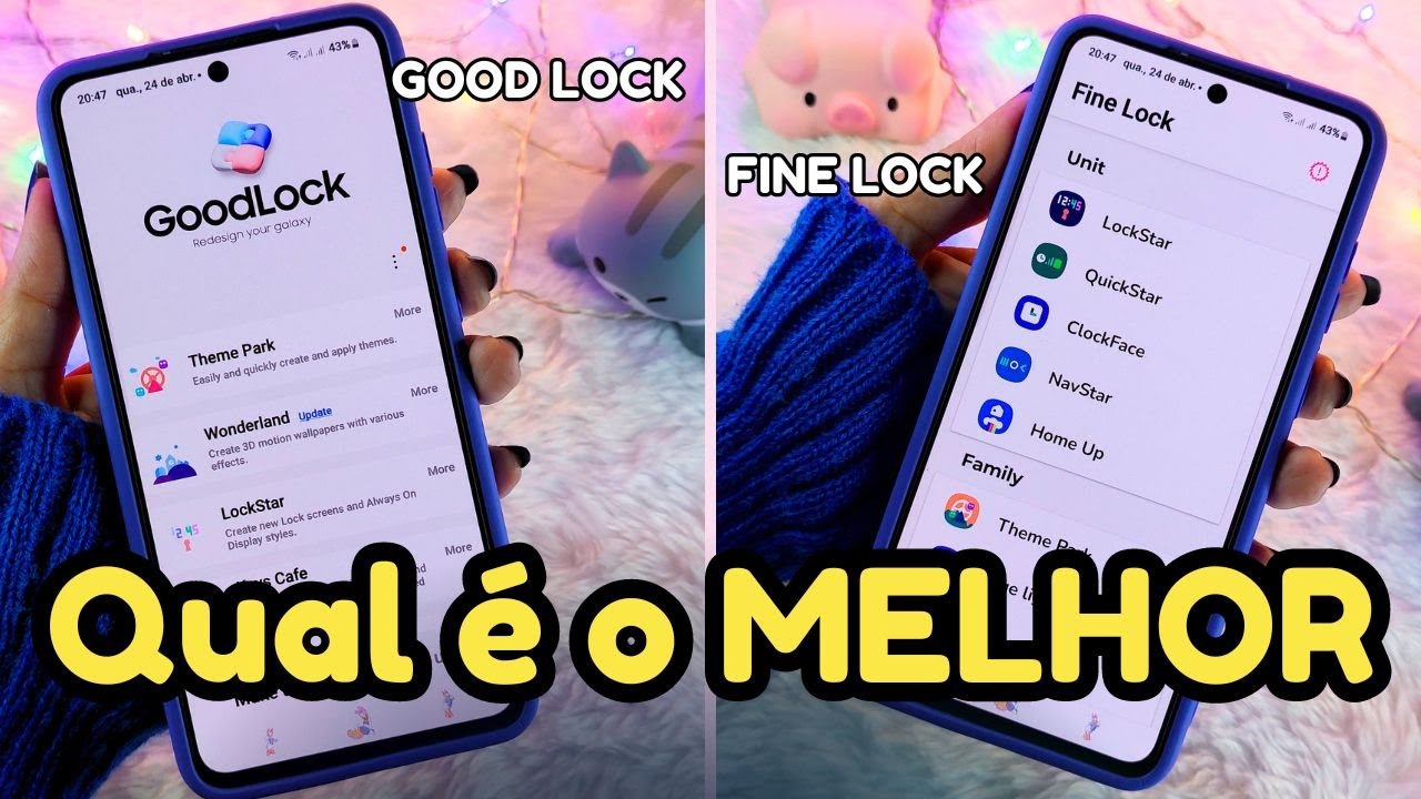 GOOD LOCK | FINE LOCK - Qual É O MELHOR?  Qual a Diferença entre os Apps de Módulos Oficiais Samsung