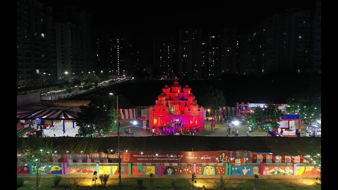 Best DURGA PUJA Celebration | Sector 137 Noida | Cinematic HIGHLIGHT