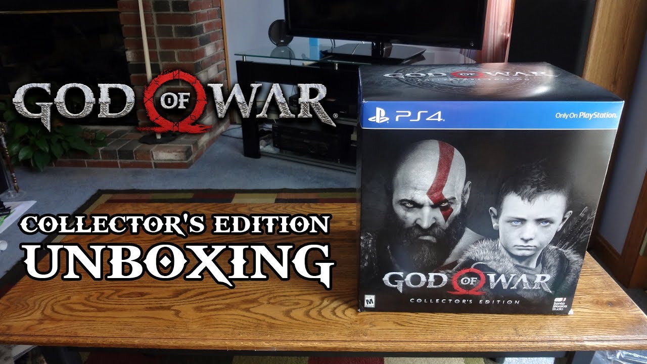 God of War (2018) Collector's Edition w/ Kratos & Atreus Statue Unboxing & Review - HD 1080p