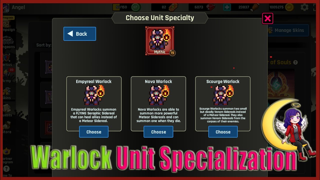 Warlock unit Specialization Recommendation | What to Choose, which is best | Stream Raiders