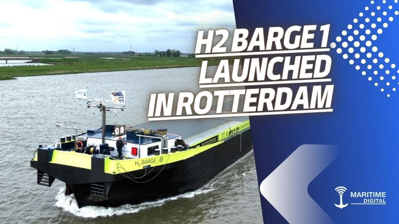 Hydrogen-powered Inland Containership Launched