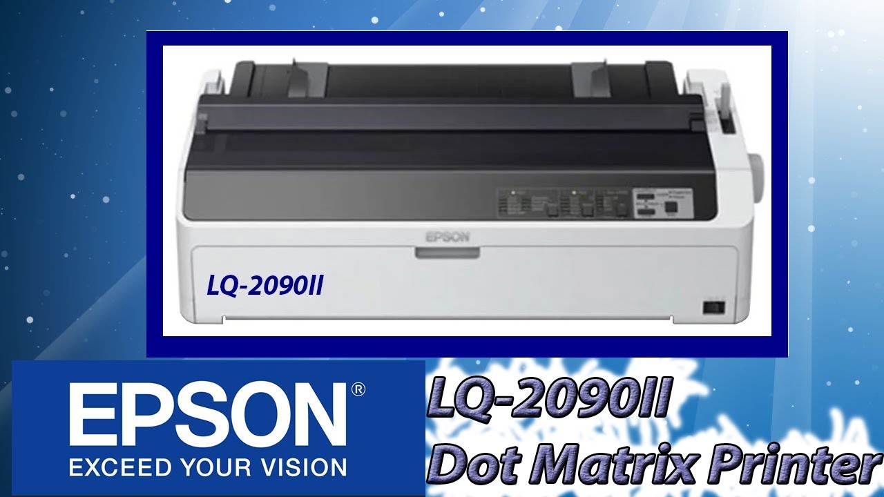Epson LQ-2090 II Dot Matrix Printer  review and installation