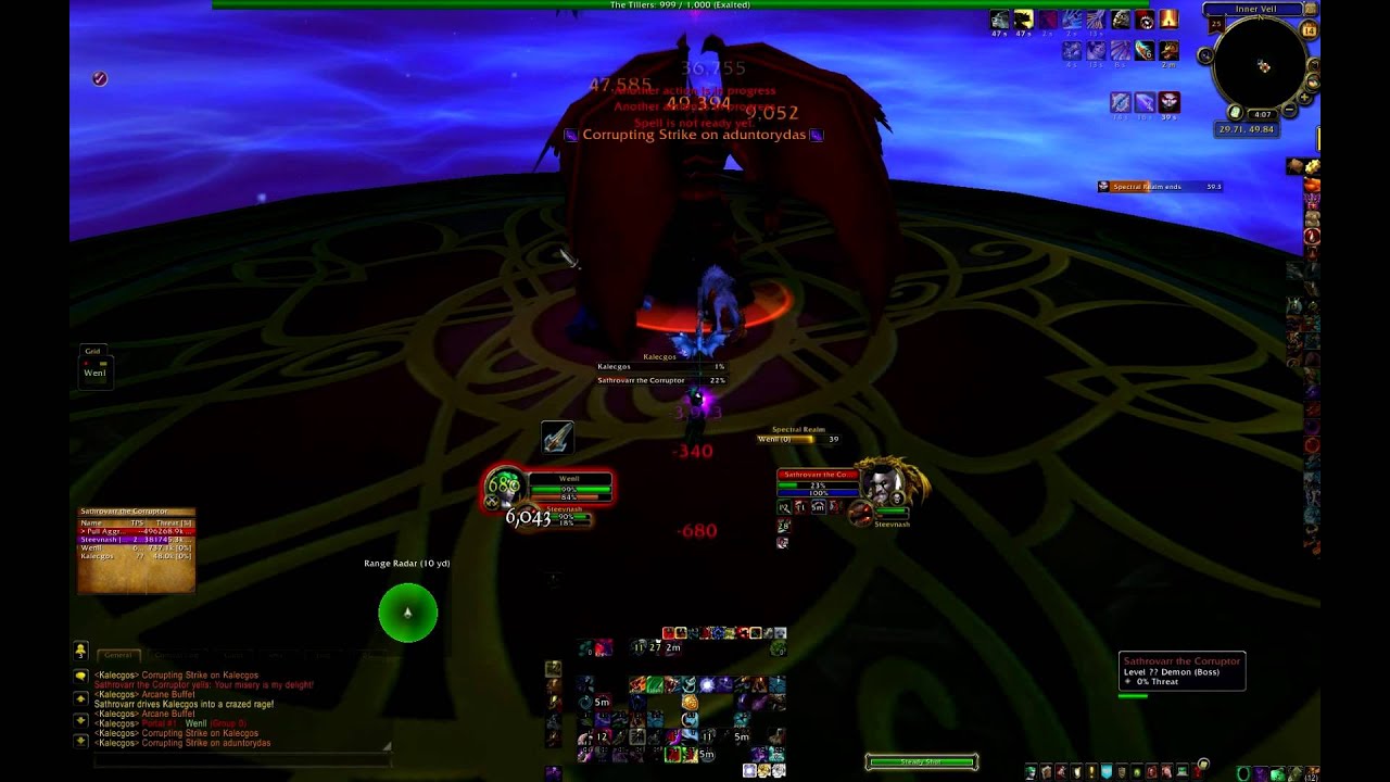 Sunwell Wenll vs Kalecgos