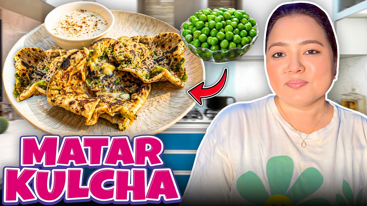 Crispy Matar Kulcha 😍
