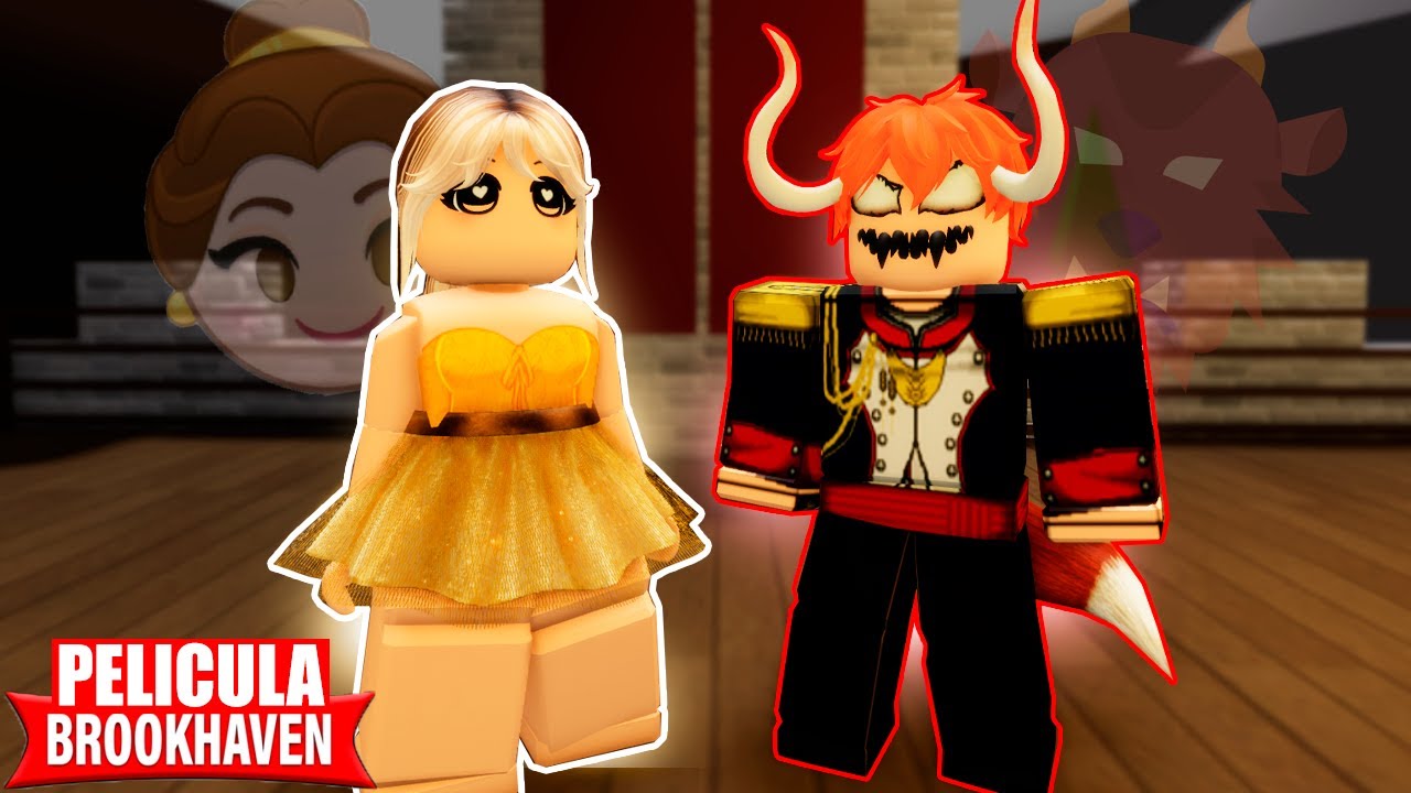 LA PRINCESA y LA BESTIA en BROOKHAVEN 😇👿 PELICULA ROBLOX 