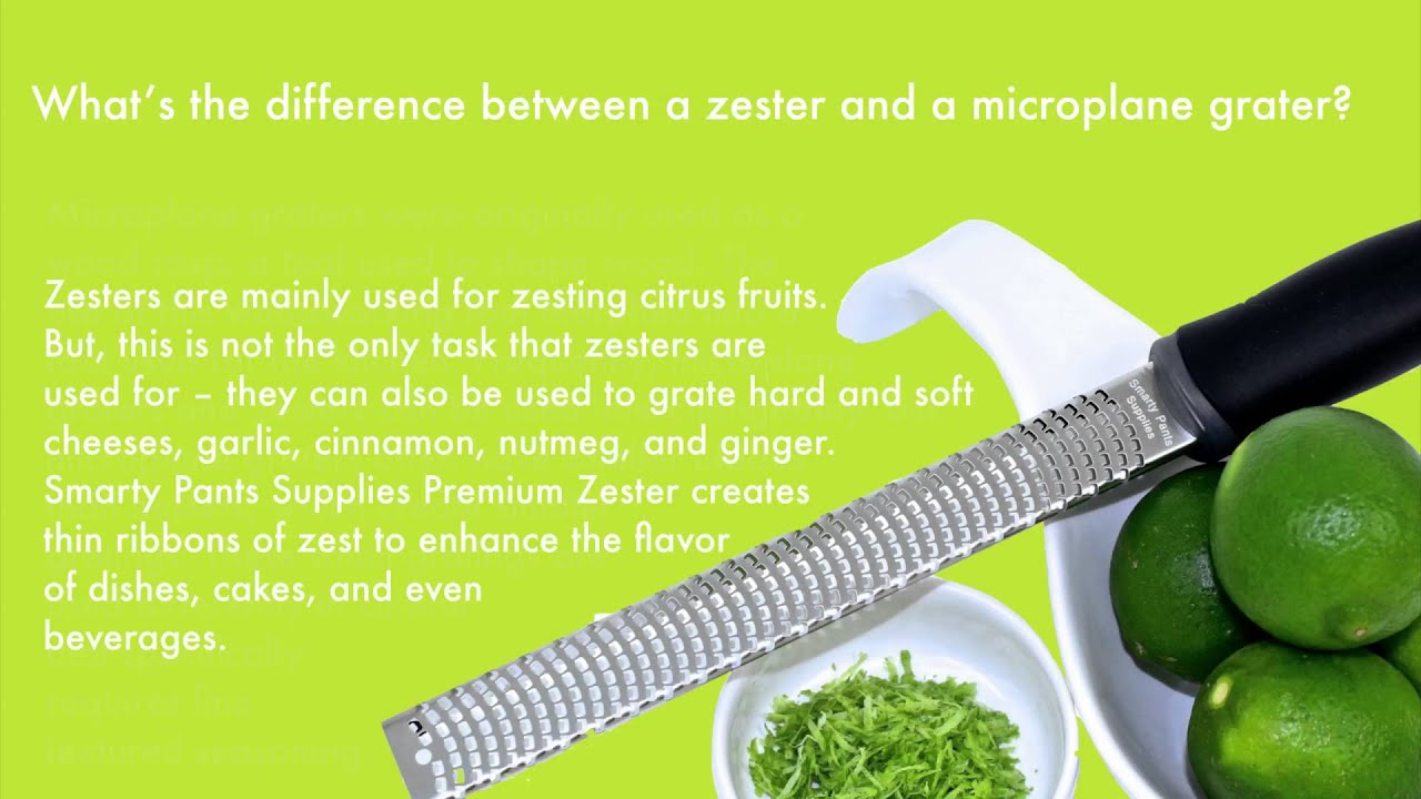 What&rsquo;s the difference between a zester and a microplane grater?