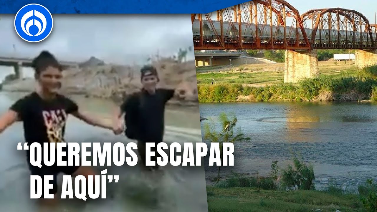 #EnExclusiva Caminando… así es como migrantes cruzan la frontera entre Estados Unidos y México