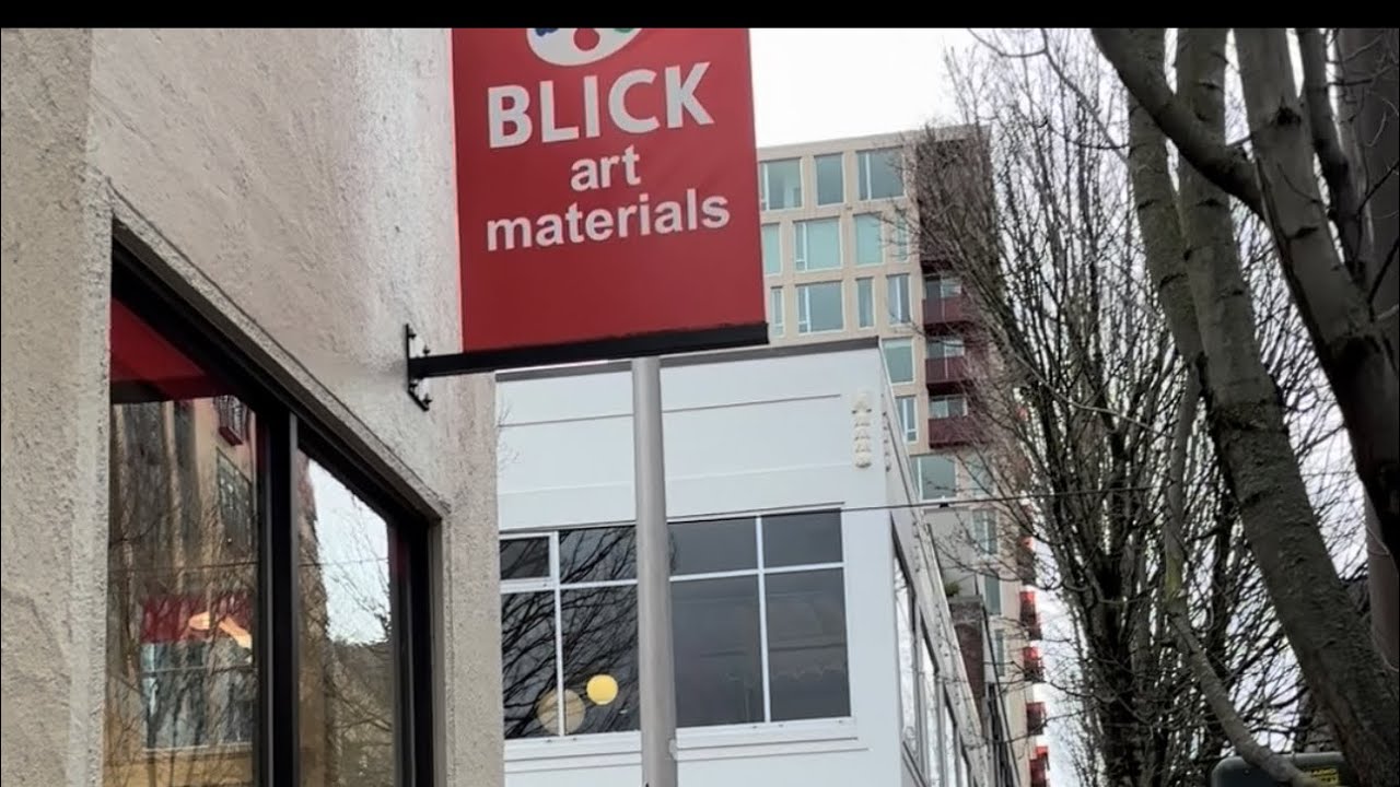 ⭐️COME  WITH  ME  to BLICK Art in Portland!!!!! 🌧️👩‍🦯‍➡️￼￼￼￼￼mini face reveal at the end 😉￼