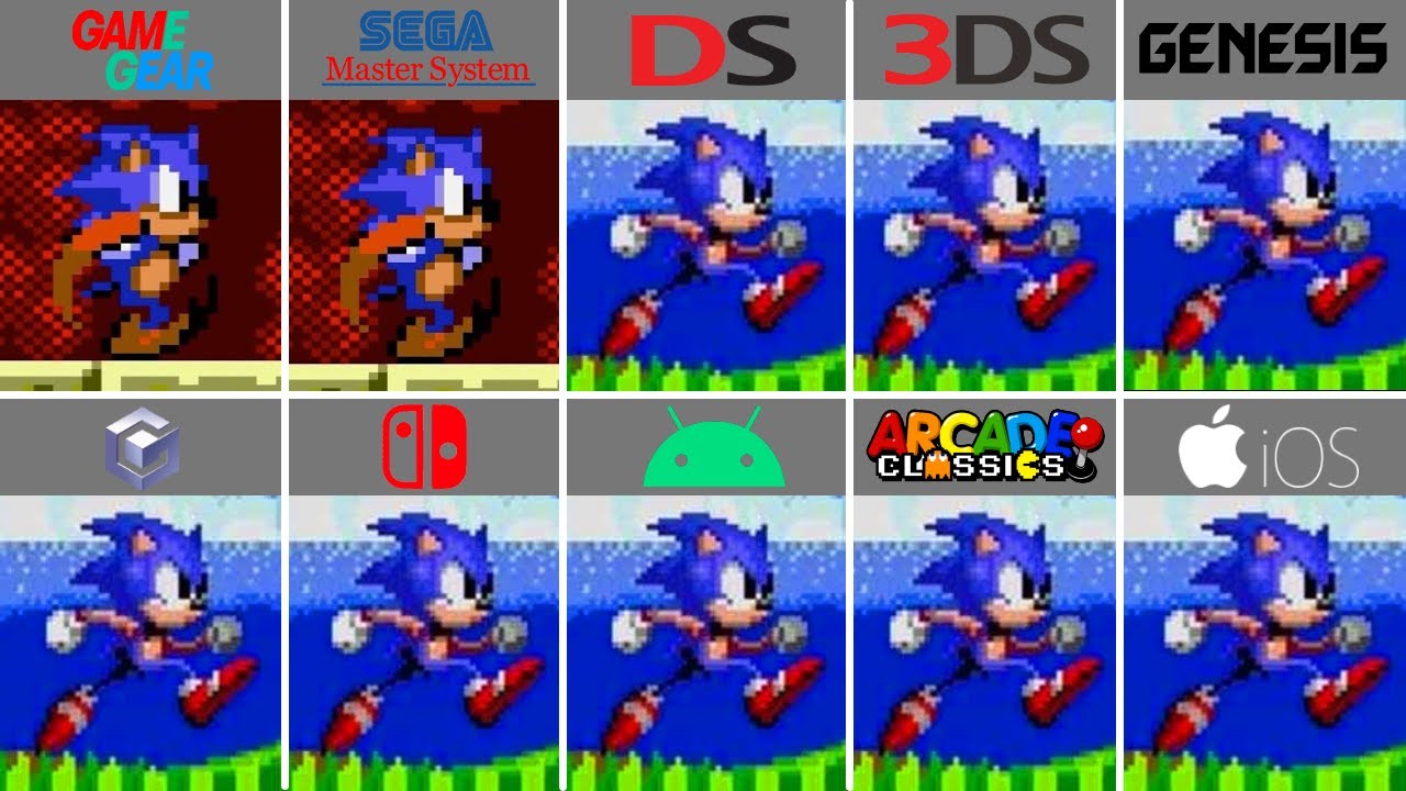 Playing 10 Different Versions of Sonic the Hedgehog 2 (1992) Versions Comparison