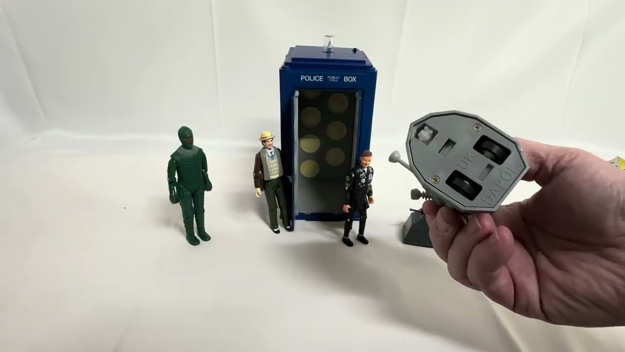 Vintage Dapol 1987 Doctor Dr Who Ltd  EdAction Figure Play Set, 7th Dr, K9, Dalek, Ice Warrior & Ace