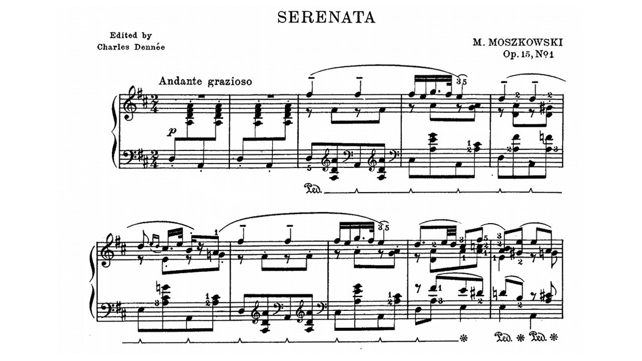 Moritz Moszkowski: Serenata Op. 15 - Hans Kann, 1968 - MHS 1862
