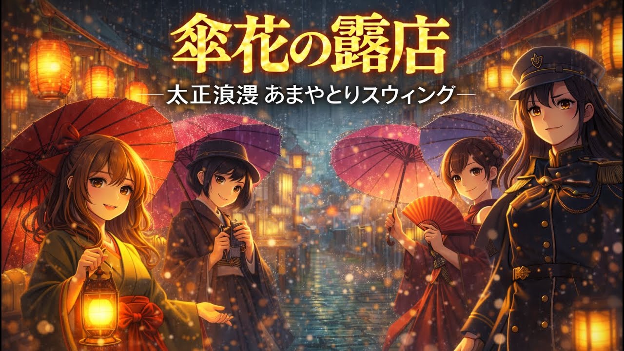 傘花の露店 ― 太正浪漫 あまやどりスウィング ―