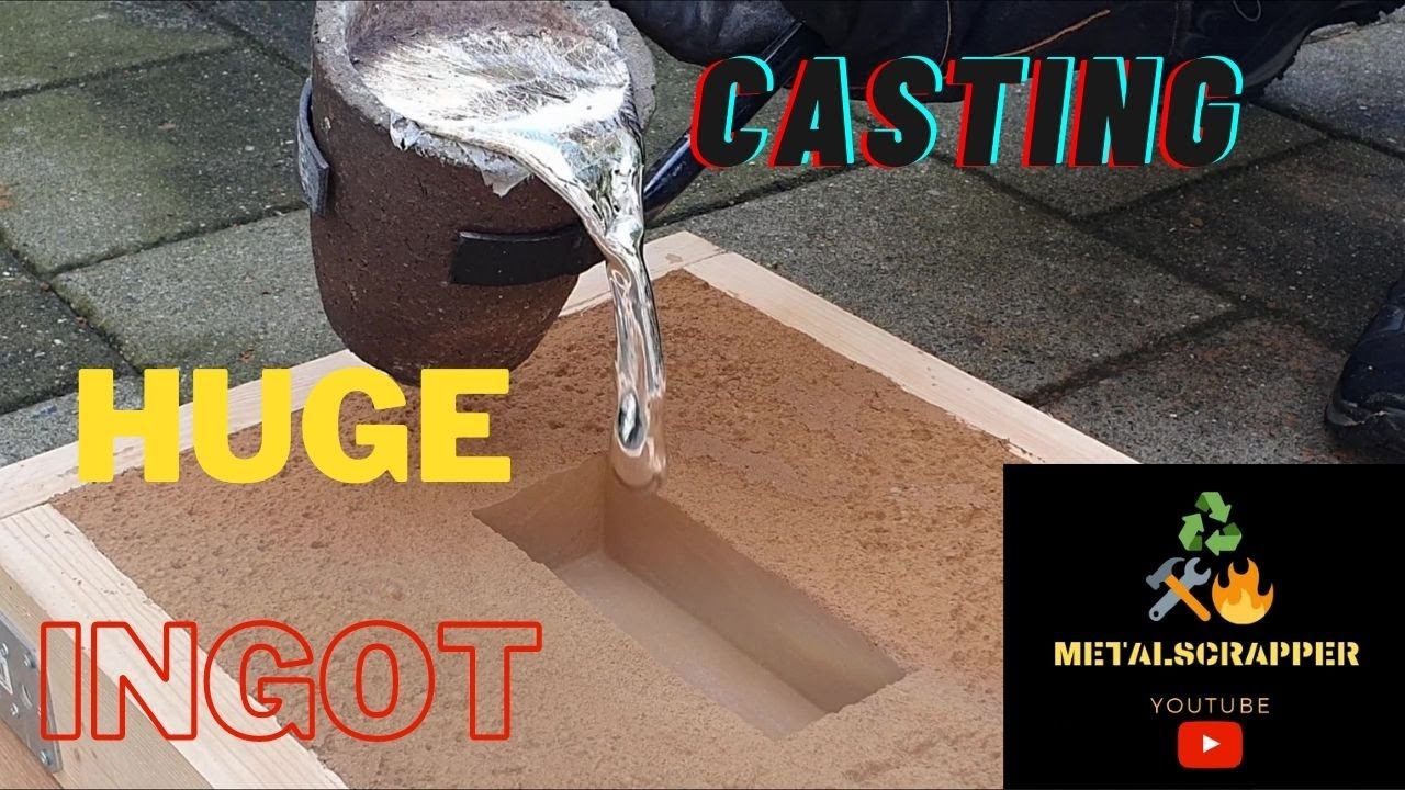 Casting huge aluminium bar - Devil Forge