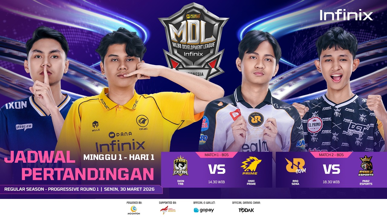 🔴LIVE | INFINIX MDL ID S13 | Regular Season - Progressive Round 1 | Hari 1