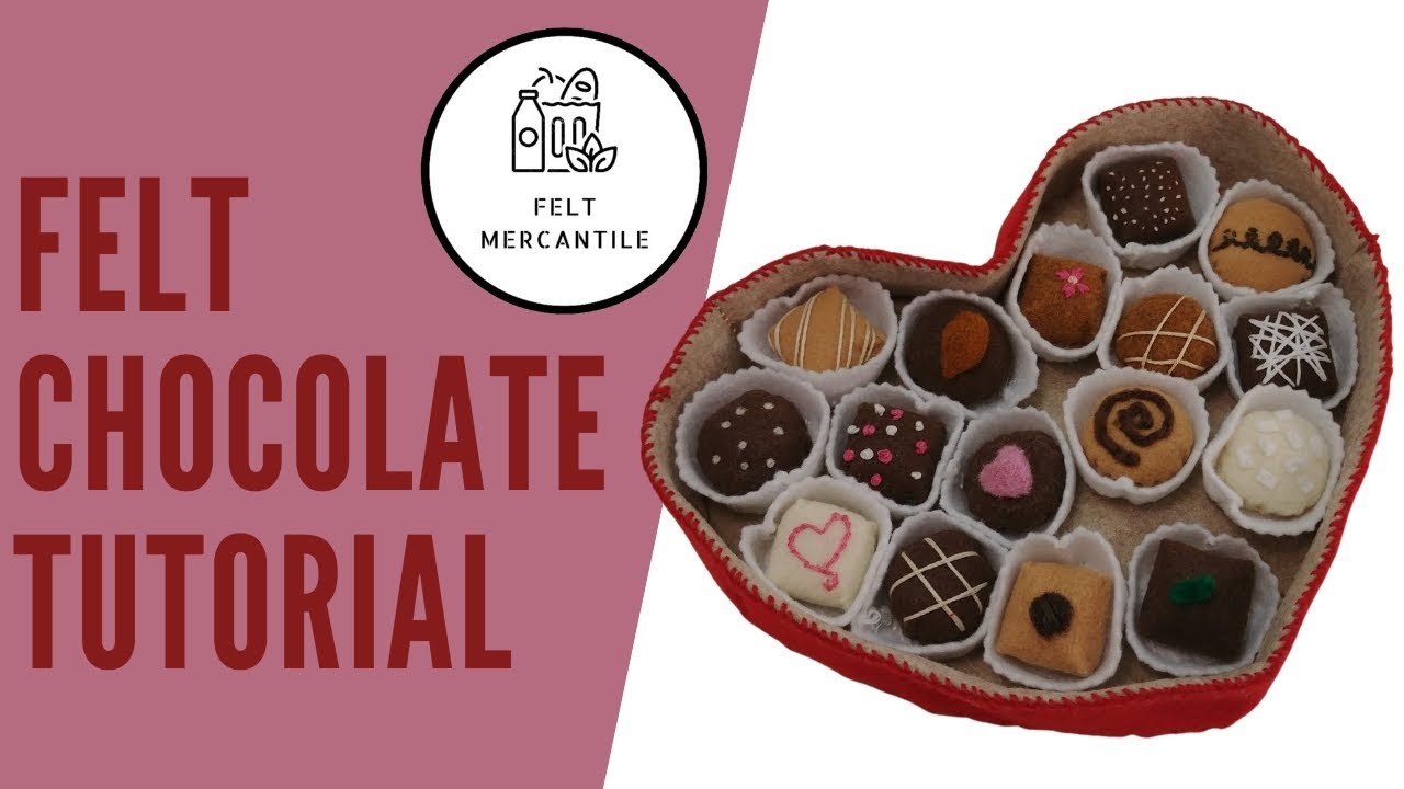 How To Make A Felt Box Of Chocolates - A Valentines Day DIY