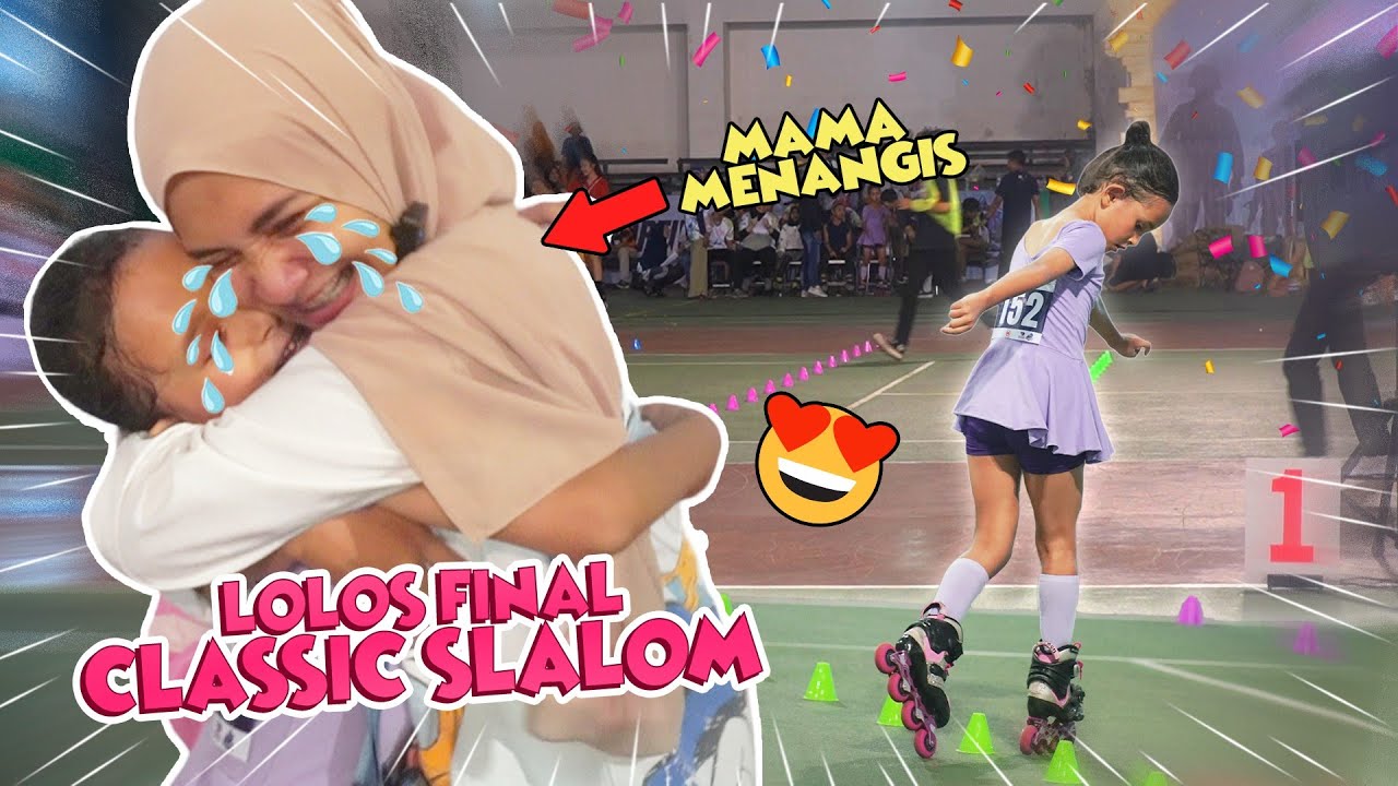 MAMA NANGIS QAIREEN LOLOS FINAL LOMBA CLASSIC SLALOM PERTAMA KALI 😭😭 SSC 2024