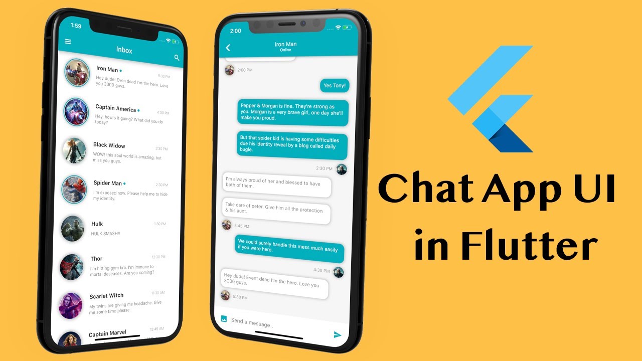Chat App UI Tutorial in Flutter