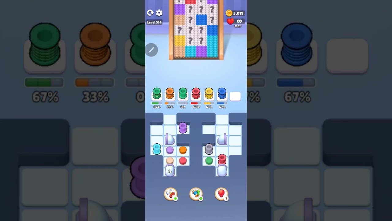 Color Knitzy Walkthrough Level 514