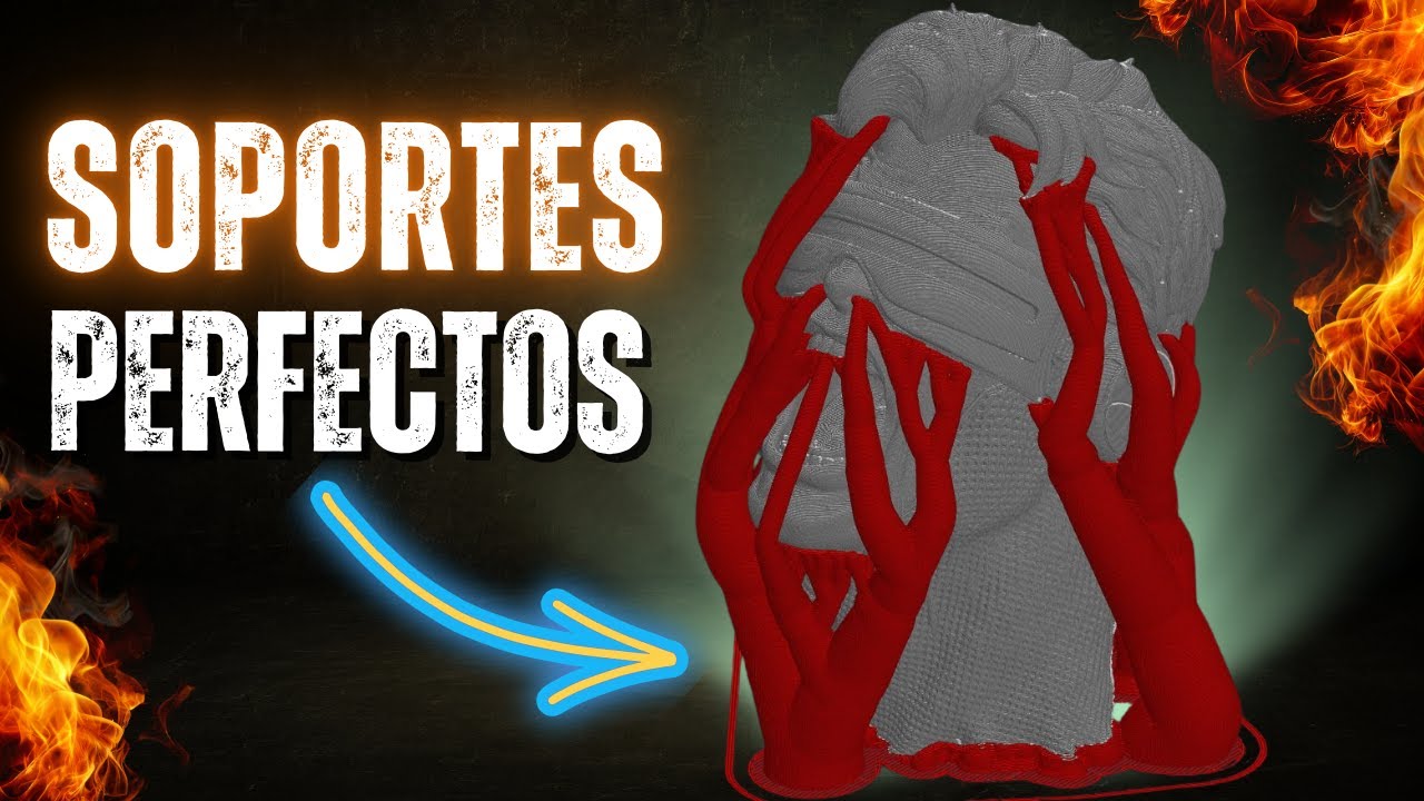 🔥+5 CLAVES para poner SOPORTES en Impresi&oacute;n 3D │ C&oacute;mo configurar SOPORTES con ORCA SLICER